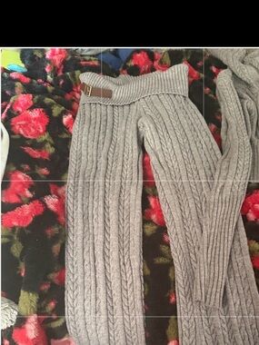Frankie's Bikinis Taupe Cable Knit Top